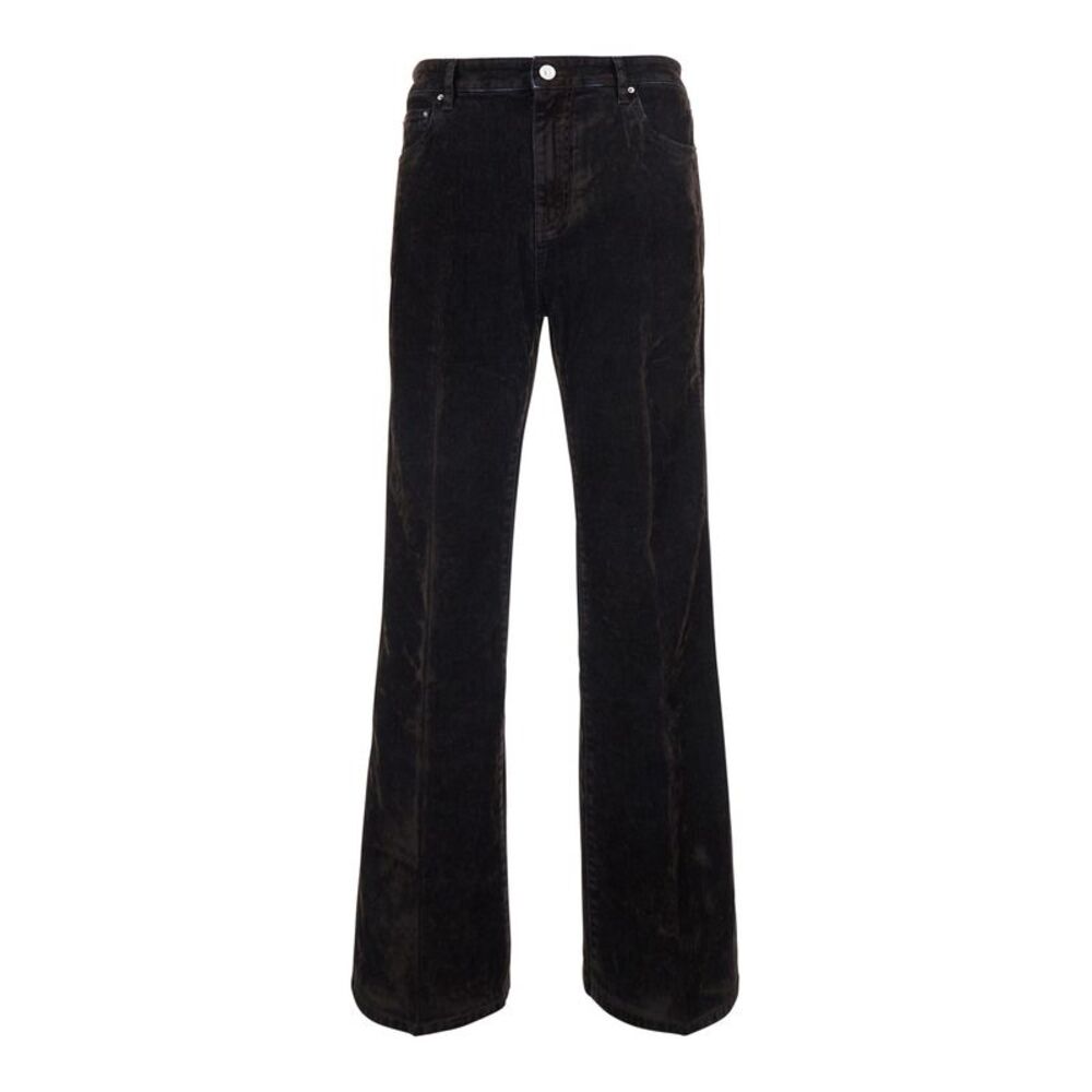 Amiri Men Brown Jeans With Logo Patch On The Back In Denim For Men